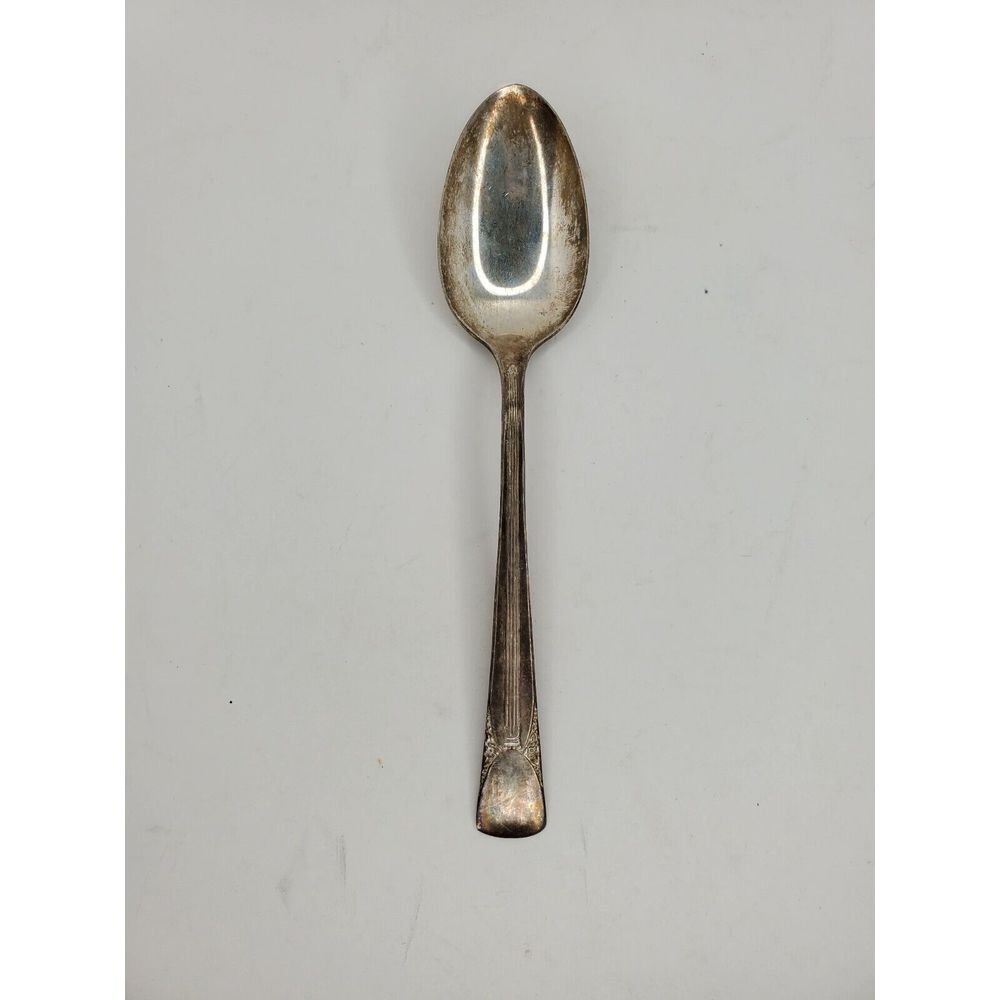 International Silver  Embassy  BOUQUET‎  Silverplate  Solid Serving Spoon   1939